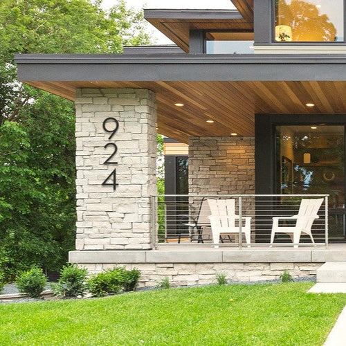 Image for the How to Pick a Gorgeous Finish for Your Modern House Numbers. 3 Easy Tips for a High-Impact Look article