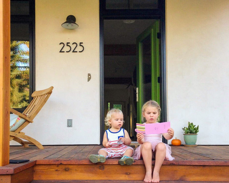 Your house numbers. Elevated.