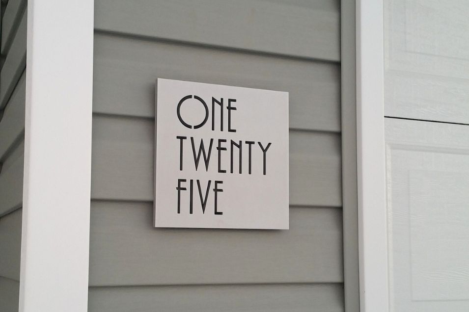 Custom Made Address Signs, Personalized Plaques, and Numbers - Modern ...