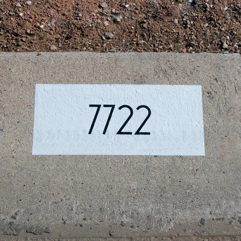 3 in. Curb Painting Numbers