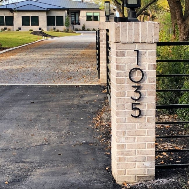 Modern House Numbers | Custom Exterior Home Address Signs