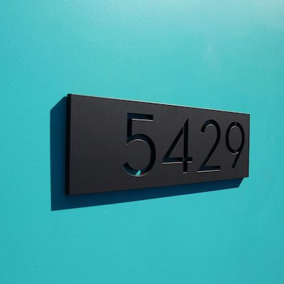 7 Inch House Numbers for Outside Modern Floating House Number Black Address  Number Sign - Large Door Numbers Metal Home Address Number for House 