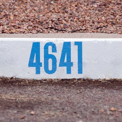  Curb Stencil Kit For Address Painting, All Numbers